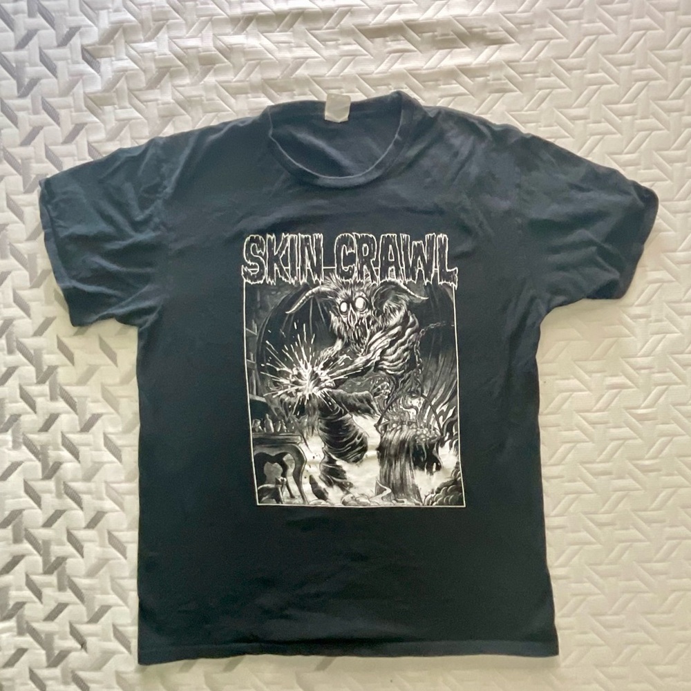 Skin Crawl magazine tshirt size large skinner art 🤘🧙